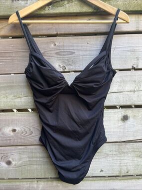 LA PERLA black one piece swimsuit, size 10